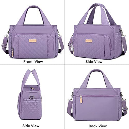 Artelaris Insulated Lunch Bag for Women,Leak-Proof Cooler Lunch Box, Cooling Tote for Adult,with 7 Pockets,Adjustable Strap(15 Liters) - color: Purple