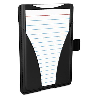 Oxford At-Hand Note Card Case, 3" x 5" Size, Black, Includes 25 Ruled Index Cards (63519) - color: Black
