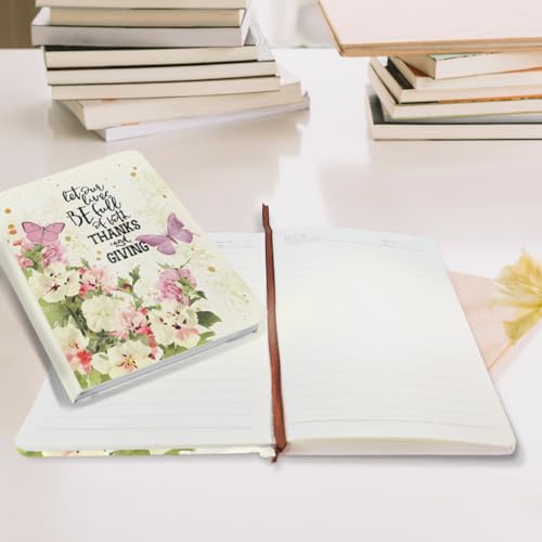 Christian Notebook Journal, Bible Verse Notebook Gifts for Women, Inspiration Religious Gifts, Trendy Hardcover Ruled Journal for Note Taking, Butterfly Garden Journaling Planner Scripture Prayer - color: Multi 1160