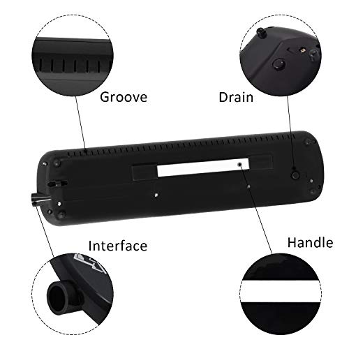 EASTROCK 32 Key Melodica Instrument Air Piano Keyboard Soprano Melodica with 2 Mouthpieces Tube Sets Carrying Bag for Beginners Adults Gift Black - color: Black, size: 32key