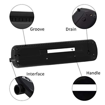 EASTROCK 32 Key Melodica Instrument Air Piano Keyboard Soprano Melodica with 2 Mouthpieces Tube Sets Carrying Bag for Beginners Adults Gift Black - color: Black, size: 32key
