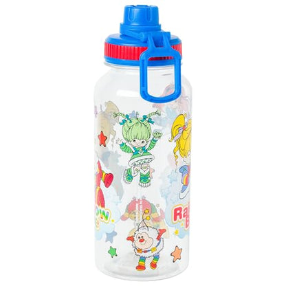 Silver Buffalo Rainbow Brite and Twink, Plastic Water Bottle, 32oz | Twist Spout, Includes Sticker Set, You Stick Yourself, 0.95 Liters - color: Rainbow Brite