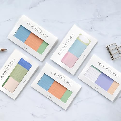 Monolike Color Palette Sticky Plan 30p Series. 2 A Set 4P - Self-Adhesive Memo Pad 30 Sheets - color: Plan 30p Series. 2 a