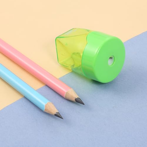 Mr. Pen- Manual Pencil Sharpeners, 3 Pack, Colorful | Portable Handheld Pencil Sharpeners with Snap-On Lid for Kids, School, Office, Home, Adults, Students, Class