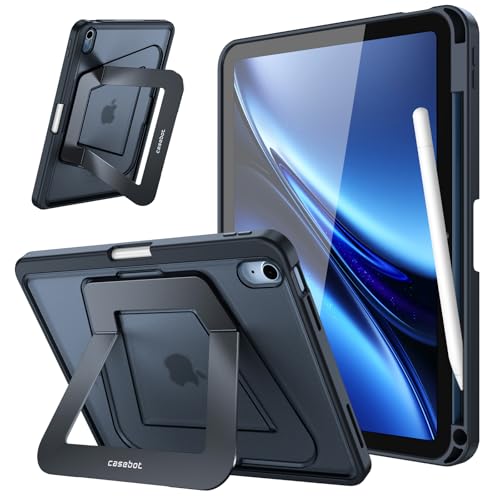 Fintie Shockproof Case for iPad (A16) 11th Generation 11 Inch (2025), iPad 10th Generation 10.9 Inch (2022) - [Built-in Pencil Holder] Slim Frosted Protective Cover with Multi-Angle Kickstand, Black - color: Black