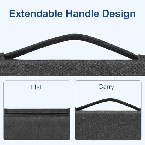 MOSISO Laptop Case 13.3 inch, 13-13.3 inch Laptop Sleeve with Handle Compatible with MacBook Air/Pro 13/Pro 14 M5 M4 M3 M2 M1,HP Dell ASUS Lenovo, Polyester Multifunctional Computer Bag, Charcoal Gray - color: Charcoal Gray, size: 13.3 inch
