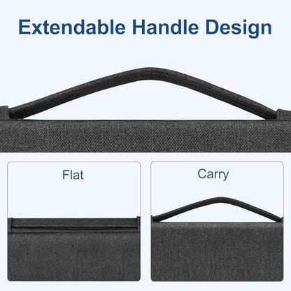 MOSISO Laptop Case 13.3 inch, 13-13.3 inch Laptop Sleeve with Handle Compatible with MacBook Air/Pro 13/Pro 14 M5 M4 M3 M2 M1,HP Dell ASUS Lenovo, Polyester Multifunctional Computer Bag, Charcoal Gray - color: Charcoal Gray, size: 13.3 inch