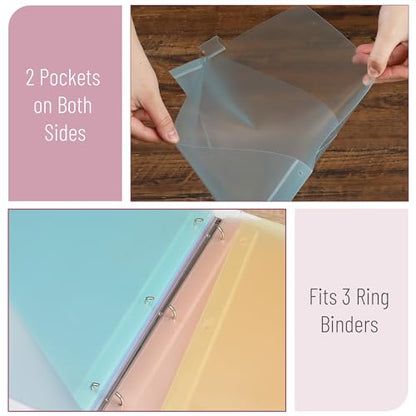 Mr. Pen- Binder Dividers with Pockets and Tabs, 48 Pack | Colorful, Bulk 3 Ring Binder Dividers with Tabs and Pockets on Both Sides - color: Macaron, size: 48 Pack