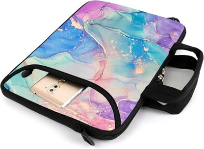 15" laptop sleeve laptop bag chromebook case adjustable shoulder strap with handle accessory pocket for men women (RYD-15-10) - color: Ryd-15-10