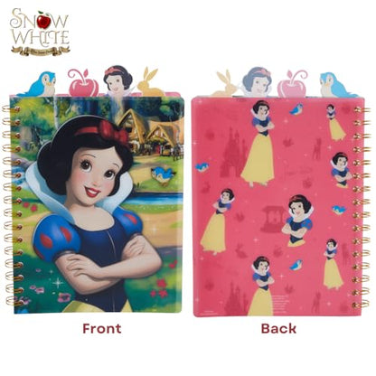 Disney Snow White Tab Journal Notebook, Spiral Bound, 96 Lined Pages, 8 x 7 inches - style: Snow White