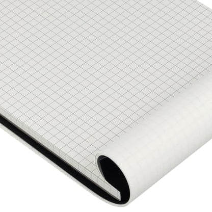 12 Pack Graph Paper Pad, 5 x 8 Inch Grid Paper Pads, Small Graph Ruled Notepad for Office, Home, 80 Sheets/Pad, Black