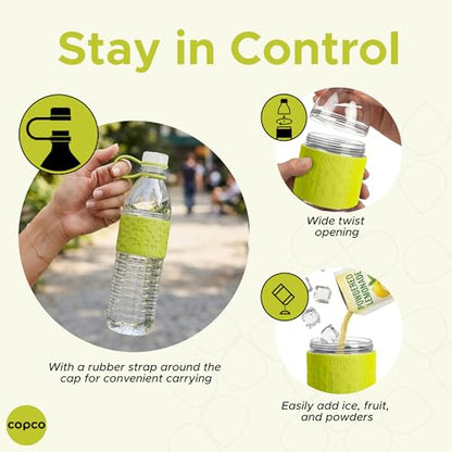 Copco Hydra Water Bottle - Lime Green 20 Oz - color: Green