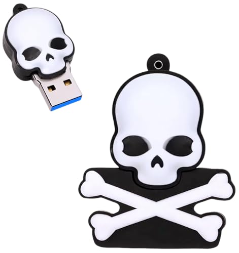 128GB USB 3.0 Flash Drive Cartoon Novelty Halloween Human Skeleton Memory Stick Silicone Rubber Pendrive Black, 128GB-halloween-Xskeleton3.0 - color: HalloweenX, size: 128GB 3.0