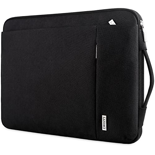 LANDICI 360° Protective Laptop Sleeve 11.6 Inch for Surface Pro 7 8 9/Laptop Go 2 3, MacBook Air 11, Small Computer Bag Carrying Case for 11-12 Inch Chromebook, Slim, Shockproof, Waterproof, Black - color: Black, size: 11-12.6 Inch
