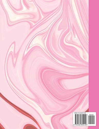 Reading Skills: Cute Large Blank Primary Handwriting Learn to Write Practice Paper for Girls | Creative Pink Marble Paperback Cover Cover | Dotted ... Learning | Use Imagination to Create Tales