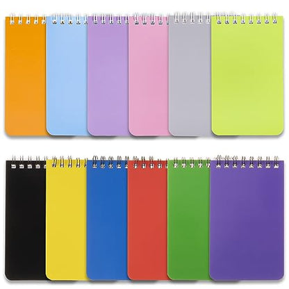QiCheng 12 pcs Pocket Notebook Mini Notepad Small Spiral Notebooks 3X5Inch | functionality PortabilityPortability convenience - size: 12pac