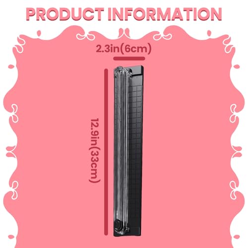 A3 Small Paper Trimmer, Portable Paper Cutter for Label, Origami, Card, Photo, Cardstock, and Craft Project, Black - color: Black