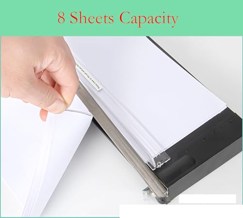 A4 Heavy Duty Paper Cutter, 15.6 in x 8.8 in 8 Sheets Capacity Paper Trimmer for Coupon, Label, Cardstock, and Scrapbooking Craft for Office and Home (White) - color: White