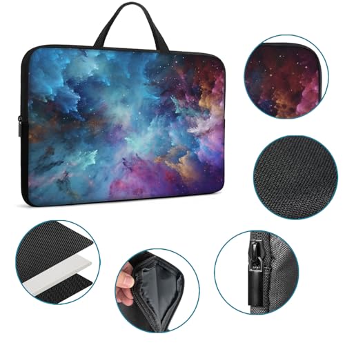 Laptop Sleeve Bag with Handle Computer Protective Soft Cover Case for 14 Inch 13 Inch Laptop,Colorful Art - color: Colorful Art