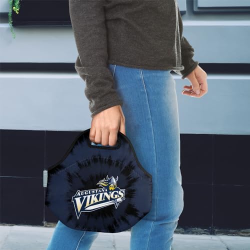 Campus Lab Augustana University Tie-Dye Soft Neoprene Lunch Bag, Insulated - color: Augustana University Vikings