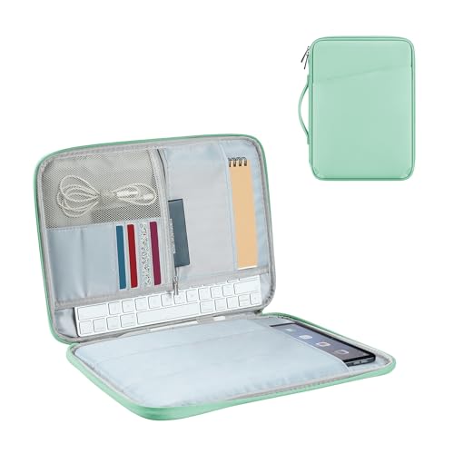 12.9 inch Tablet Sleeve iPad Carrying Sleeve - Ultimate Protection for Your iPad Pro, Surface Pro, Galaxy Tab S8 Plus and More! (PU-Mint Green, 12.9 inch) - color: PU-Mint Green, size: 12.9 inch