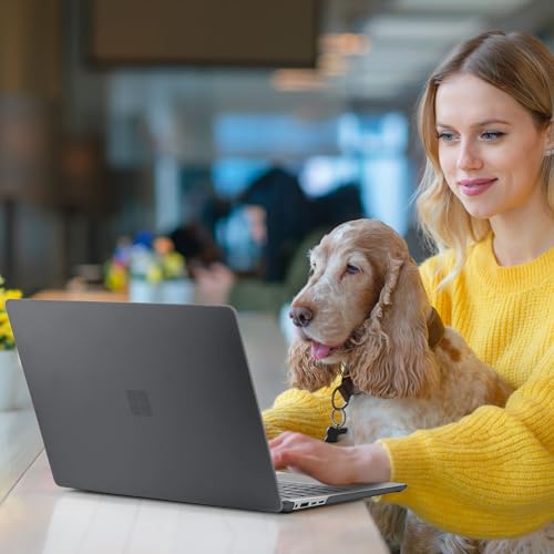 Batianda Premium Case for Surface Laptop 13.8 Inch 2024-2026, Matte Black | Fits Surface Laptop 7th/8th for Business 1.2mm Lightweight Ultra-Slim Hard Shell with Keyboard Cover & Screen Protector - color: Matte Black