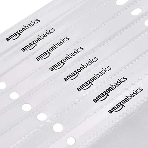 Amazon Basics Polypropylene Sheet Protectors for 3 Ring Binder, Non-Glare, Top Loading, Document Protection, Clear, 200-Pack