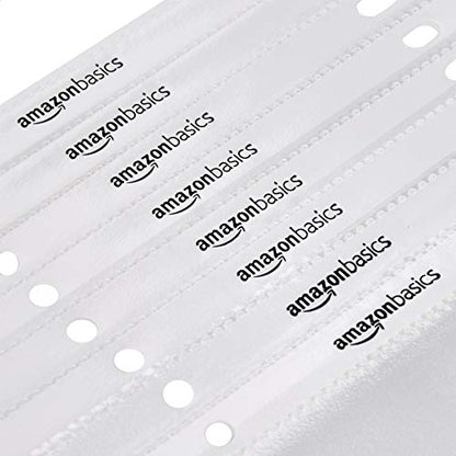 Amazon Basics Polypropylene Sheet Protectors for 3 Ring Binder, Non-Glare, Top Loading, Document Protection, Clear, 200-Pack