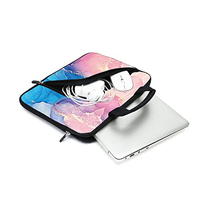 Marble Neoprene Laptop Case - 11.6" to 12.2" Fits MacBook Air, Samsung, Acer, HP, DELL - Two Pockets, Handle, Ultrabook & Chromebook Sleeve - color: Marble