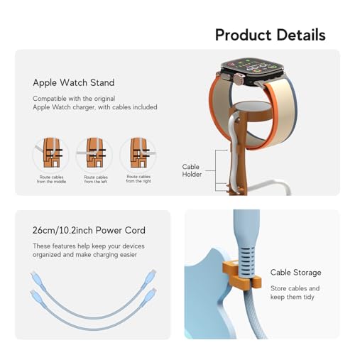 Charging Station Charger Organizer for Multiple Devices 75W 5 Ports USB-C USB-A Charger Stand Power Bank MacBook Neo Cellphone Students' Tablet Kindle iPhone Ipad Nintendo Switch