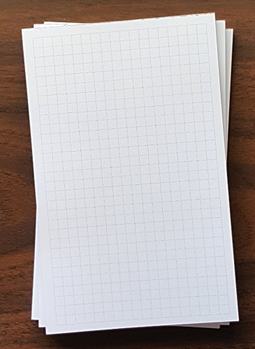 3 Pads - Graph Note Pad, 5" x 8", 50 Sheets, 1/4" Grid Spacing, Heavyweight, Very Nice Paper - size: 3 Graph Note Pads (1/4")