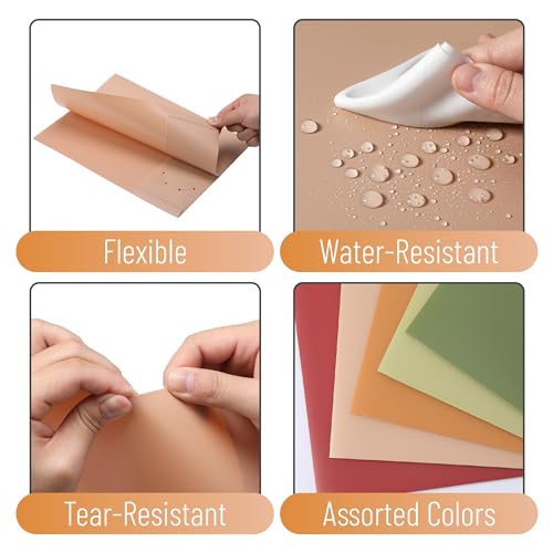 Mr. Pen- Plastic Folders with Pockets, 5 pcs | Aesthetic File Folder with Business Card Slot, 2-Pocket Folder, Back to School, Office, Filing Supplies - color: Terracotta, size: 5 Pack