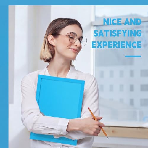 Teling 24pcs Heavy Duty Plastic Folders with Front Clear Pocket, 3 Prongs and 2 Pockets, Fit Letter-Size Paper Folders with Card Slot, for School Office Supplies Back to School Gifts (Sky Blue) - color: Sky Blue