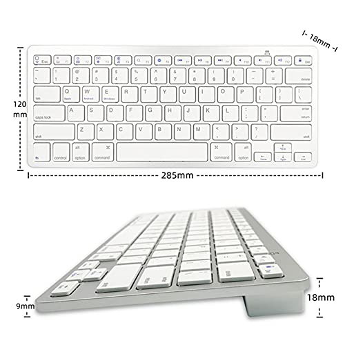 Wireless Italian Keyboard, Minority Language Ultra Thin Lightweight Silent Bluetooth Keyboards for Laptop/PC/Tablet/Desktop/Smart TV (Italian) - style: Italian