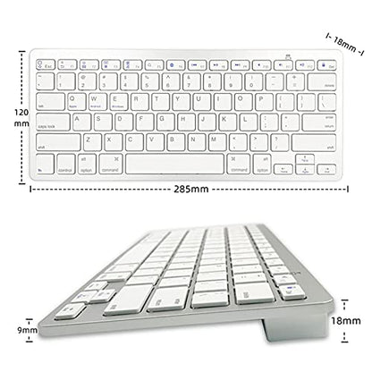 Wireless Italian Keyboard, Minority Language Ultra Thin Lightweight Silent Bluetooth Keyboards for Laptop/PC/Tablet/Desktop/Smart TV (Italian) - style: Italian