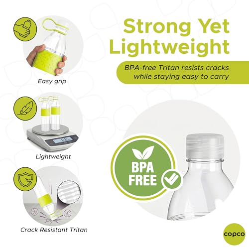 Copco Hydra Water Bottle 20 Oz - Lime Green, Set of 2 | Spill-Guard Leak-Resistant Lid, Minimizes Spills for Commuting, Workouts & Everyday Hydration, 20 Oz Capacity Per Bottle - color: Lime Green