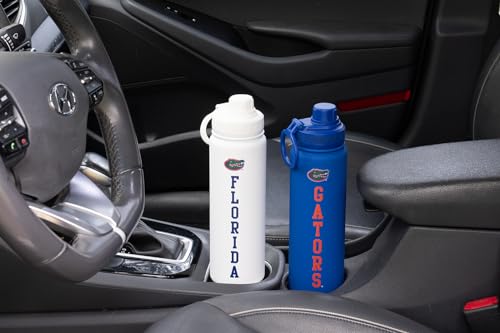 Florida Water Bottle - Blue Double Walled Stainless Steel 24 oz Keeps Drinks Cold or Hot - color: Florida - Blue