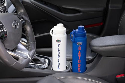 Florida Water Bottle - Blue Double Walled Stainless Steel 24 oz Keeps Drinks Cold or Hot - color: Florida - Blue
