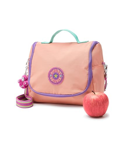Kipling Women's New Kichirou Fc Lunch Bag, Insulated Lunch Bag, Snack Tote - color: Pinky Orange C