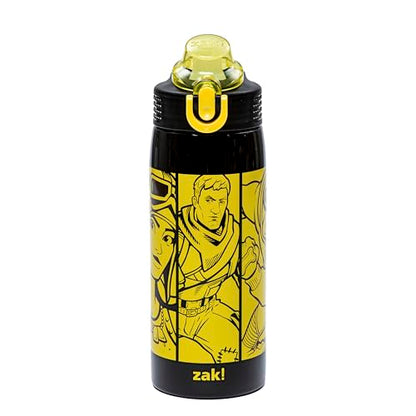 Zak Designs Fortnite Sage 19oz Leak-Proof Straw Kids Water Bottle | BPA Free, Insulated Stainless Steel, Cupholder Friendly, Dishwasher Safe, Lid Lock, Handle, For School, Home, Travel - color: Fortnite