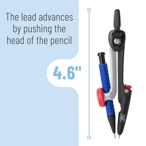 Mr. Pen- Compass for Geometry, Mechanical Pencil Style | Drawing Compass Drawing Tool, Math Compass, Drafting Tools, Drawing Tools, Geometry Compass Geometry, Drafting Compass