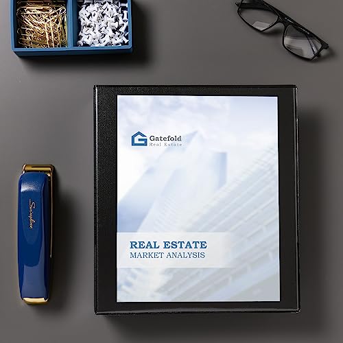 Avery Showcase Standard View 3 Ring Binder, 2" Slant Rings, 530-Sheet Capacity, 2.8 Inch Wide Spine, 1 Black Binder, Ideal for Lightweight Organization and Occasional Referencing (19700) - size: 2"