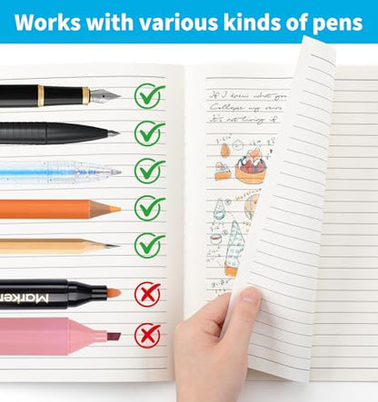 12 Pack Lined Notebook Journals Bulk, 7-1/2" x 9-3/4", Wide Ruled Paper, 30 Sheets/60 Pages, Kraft Cover with Rainbow Spines, 12 Colors Lined Composition Notebook Journal for Work Study Note Taking - style: Lined Paper-12pack