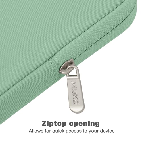 MoKo 7-8 Inch Tablet Sleeve Bag, Polyester Pouch Cover Case Fits iPad mini (A17 Pro) 8.3" 2024, iPad mini 6/5/4/3/2/1, Samsung Galaxy Tab S2 8.0, Tab A 8.0, ZenPad Z8s 7.9, Dark Green - color: Dark Green, size: 7-8 inch