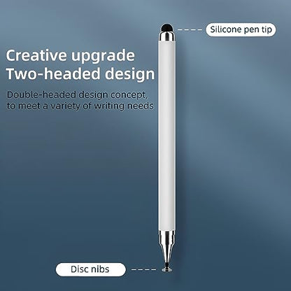 2-in-1 Stylus Pen for Touch Screen, 3pcs High Precision Universal Stylus Pen for iPad Compatible with Apple, iPhone, iPad, Android, Microsoft Tablets, Phones