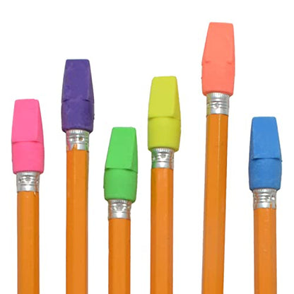 Westcott ‎14891 Pencil Eraser Toppers, Assorted, 12 Pack - size: 12 Count (Pack of 1), style: Toppers