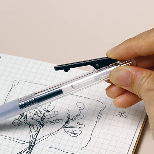 Extra Fine Point Retractable Gel Pens,0.38mm Micro Precision Tip | Smooth Writing Black Refill 12 Count No Smudge No Bleed for Journaling Note Taking Exam Signature Drawing Letter - style: 12 Counts
