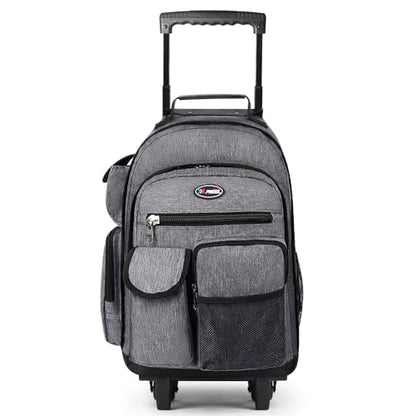 20" 2-in-1 Rolling Backpack,Backpack for Travel w/Wheels | Trolley Suitcase w/Telescopic Handle,Lightweight,Durable, Travel-Friendly, Unisex,2560-20''-Grey - color: JH-2560-Grey-20