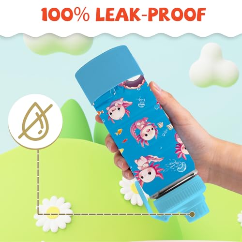 Salamander Gifts for Kids - 18oz Salamander Water Bottle with Straw Lid, Kids Stainless Steel Insulated Water Bottle, Leak Proof, BPA-Free, Animals Cup for School, Travel, Birthday Gift Cup for Teens - color: Salamander