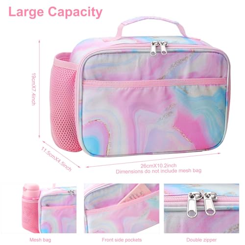 RHCPFOVR Kids Lunch Bag - Insulated Lunch Box for Boys Girls,Washable Lunch Bag and Reusable Toddler Leak-proof Lunchbox for School and Daycare - color: Orange Dinosaur